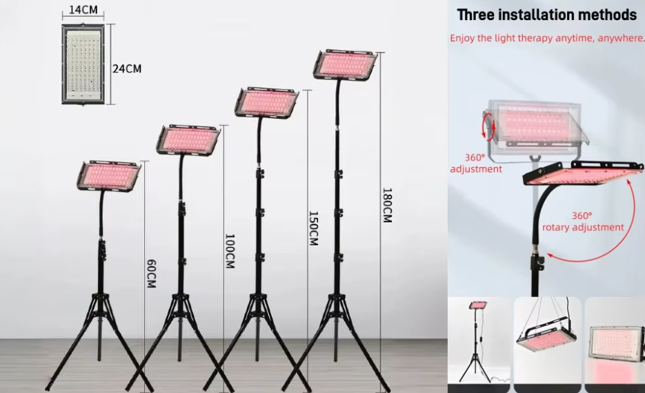 Lámpara de terapia de luz roja de 96 LED