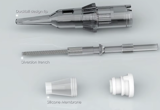 20 piezas cartucho esterilizada de 0,16/0,18/0,2mm para máquina rotativa